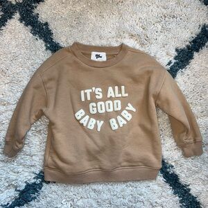 Toddler size 3 beige sweater. Unisex